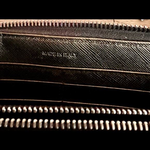 COPY - Prada Bronze Saffiano Leather Zip Around Wallet - Picture 10 of 13